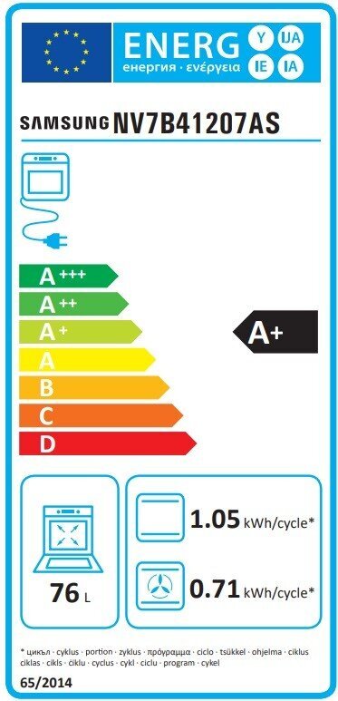 Samsung NV7B41207AS цена и информация | Ahjud | hansapost.ee