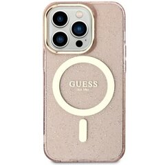 Guess GUHMN61HCMCGP iPhone 11 | Xr 6.1" różowy|pink hardcase Glitter Gold MagSafe цена и информация | Чехлы для телефонов | hansapost.ee