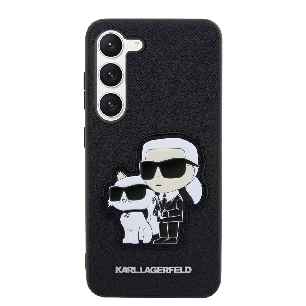 Karl Lagerfeld PU Saffiano Karl and Choupette NFT Case for Samsung Galaxy S23 Black цена и информация | Telefonide kaitsekaaned ja -ümbrised | hansapost.ee