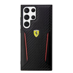 Ferrari ümbris Samsung Galaxy S23 Ultra jaoks, must hind ja info | Telefonide kaitsekaaned ja -ümbrised | hansapost.ee