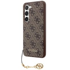 Guess GUHCS23MGF4GBR S23+ S916 brown hardcase 4G Charms Collection цена и информация | Чехлы для телефонов | hansapost.ee