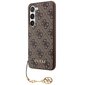 Guess GUHCS23SGF4GBR S23 S911 brown hardcase 4G Charms Collection цена и информация | Telefonide kaitsekaaned ja -ümbrised | hansapost.ee