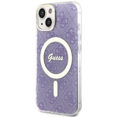 Guess GUHMP14SH4STU iPhone 14 6.1" purpurowy|purple hardcase 4G MagSafe цена и информация | Чехлы для телефонов | hansapost.ee