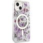 Guess GUHMP14SHCFWST iPhone 14 6.1" transparent hardcase Flower MagSafe hind ja info | Telefonide kaitsekaaned ja -ümbrised | hansapost.ee