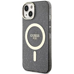 Чехол Guess GUHMP14SHCMCGK для iPhone 14 6.1" hardcase Glitter Gold MagSafe, черный цена и информация | Чехлы для телефонов | hansapost.ee