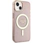 Guess GUHMP14SHCMCGP iPhone 14 6.1" różowy|pink hardcase Glitter Gold MagSafe цена и информация | Telefonide kaitsekaaned ja -ümbrised | hansapost.ee