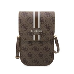 Guess PU 4G Printed Stripes Phone Bag Brown цена и информация | Чехлы для телефонов | hansapost.ee