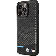 Etui BMW BMHCP13L22NBCK iPhone 13 Pro | 13 6.1" czarny|black hardcase Leather Carbon цена и информация | Чехлы для телефонов | hansapost.ee