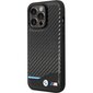 Etui BMW BMHCP13L22NBCK iPhone 13 Pro | 13 6.1" black hardcase Leather Carbon hind ja info | Telefonide kaitsekaaned ja -ümbrised | hansapost.ee