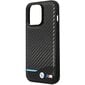 Etui BMW BMHCP13L22NBCK iPhone 13 Pro | 13 6.1" black hardcase Leather Carbon цена и информация | Telefonide kaitsekaaned ja -ümbrised | hansapost.ee