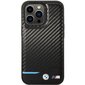 Etui BMW BMHCP13X22NBCK iPhone 13 Pro Max 6.7" black hardcase Leather Carbon цена и информация | Telefonide kaitsekaaned ja -ümbrised | hansapost.ee