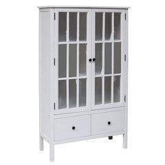 Шкаф-витрина Devon 80,5x35xH136см, белый цена и информация | Витрины, серванты | hansapost.ee