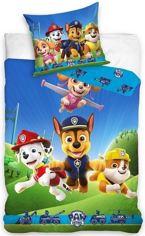 Laste voodipesukomplekt Paw Patrol 100x135, 2-osaline hind ja info | Voodipesukomplektid | hansapost.ee