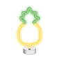 Neoon LED dekoor alusel Pineapple, kollane-roheline NNE05 цена и информация | Laualambid | hansapost.ee