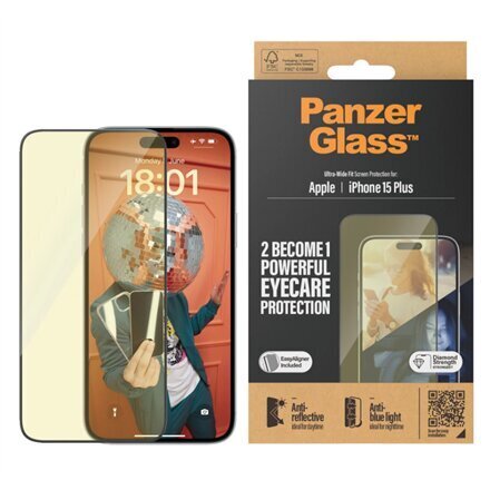 PanzerGlass Eyecare Screen Protection 2815 цена и информация | Ekraani kaitseklaasid ja kaitsekiled | hansapost.ee