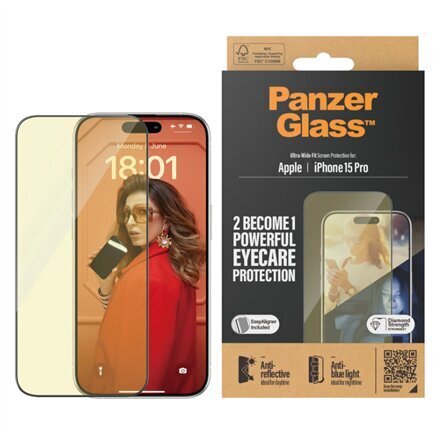 PanzerGlass™ Eyecare Screen Protection 2814 цена и информация | Ekraani kaitseklaasid ja kaitsekiled | hansapost.ee