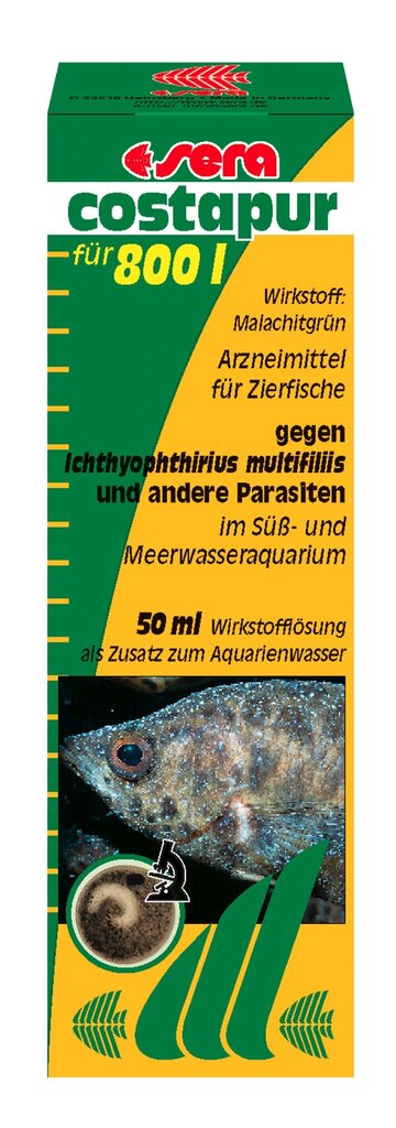 Akvaariumi veepuhastaja Sera Costapur, 50ml цена и информация | Akvaariumid ja lisatarvikud | hansapost.ee