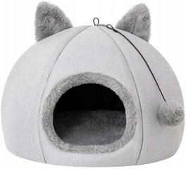 Лежак для кошки Doggy Kitty Head 45х45х33 см, серый цвет цена и информация | Лежаки, домики | hansapost.ee