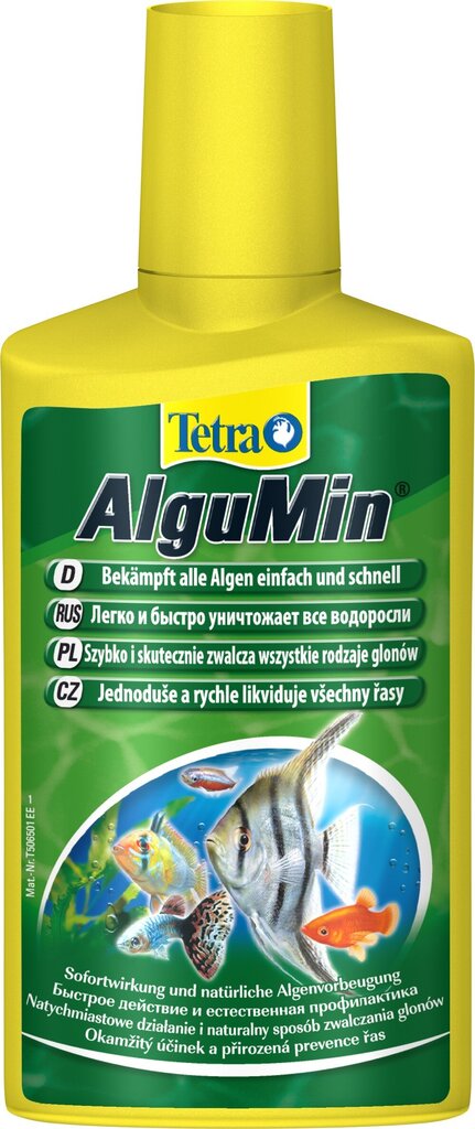 Vetikavastane aine akvaariumitele Tetra AlguMin, 250 ml цена и информация | Akvaariumid ja lisatarvikud | hansapost.ee