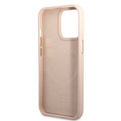 Guess PU 4G MagSafe Compatible Case for iPhone 14 Pro Max Pink hind ja info | Telefonide kaitsekaaned ja -ümbrised | hansapost.ee