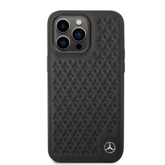 Mercedes Genuine Leather Star Case for iPhone 14 Pro Max Black цена и информация | Чехлы для телефонов | hansapost.ee