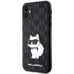 Original Pouch KARL LAGERFELD Saffiano Monogram Choupette KLHCN61SAKHPCK for Iphone 11| Xr Black цена и информация | Чехлы для телефонов | hansapost.ee