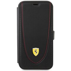 Ferrari FEFLBKP13LRGOK iPhone 13 Pro 6.1" czarny|black book Leather Curved Line цена и информация | Чехлы для телефонов | hansapost.ee