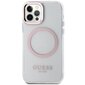 Guess GUHMP12MHTRMP iPhone 12|12 Pro 6.1" pink hard case Metal Outline Magsafe hind ja info | Telefonide kaitsekaaned ja -ümbrised | hansapost.ee