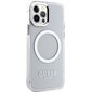 Guess GUHMP12MHTRMS iPhone 12|12 Pro 6.1" silver hard case Metal Outline Magsafe hind ja info | Telefonide kaitsekaaned ja -ümbrised | hansapost.ee