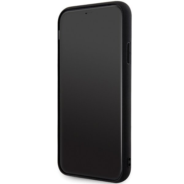 Karl Lagerfeld KLHCN613DRKINK iPhone 11 | XR 6.1" black hardcase Rubber Ikonik 3D hind ja info | Telefonide kaitsekaaned ja -ümbrised | hansapost.ee