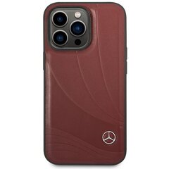 Mercedes MEHCP14L8ROLR iPhone 14 Pro 6.1" czarny|black hardcase Leather Wave Patern цена и информация | Чехлы для телефонов | hansapost.ee