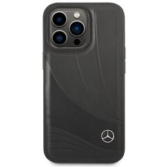 Mercedes MEHCP14X8ROLK iPhone 14 Pro Max 6,7" czarny|black hardcase Leather Wave Patern цена и информация | Чехлы для телефонов | hansapost.ee