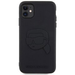 Karl Lagerfeld KLHCN613DRKNK iPhone 11 | Xr 6.1" czarny|black hardcase Rubber Karl Head 3D цена и информация | Чехлы для телефонов | hansapost.ee