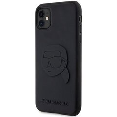 Karl Lagerfeld KLHCN613DRKNK iPhone 11 | Xr 6.1" czarny|black hardcase Rubber Karl Head 3D цена и информация | Чехлы для телефонов | hansapost.ee
