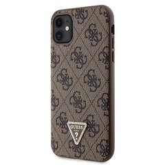 Guess GUHCN61P4TDSCPW iPhone 11 | Xr 6.1" brązowy|brown hardcase Crossbody 4G Metal Logo цена и информация | Чехлы для телефонов | hansapost.ee