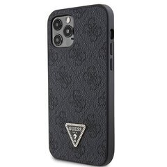 Guess GUHCP12MP4TDSCPK iPhone 12 | 12 Pro 6.1" czarny|black hardcase Crossbody 4G Metal Logo цена и информация | Чехлы для телефонов | hansapost.ee