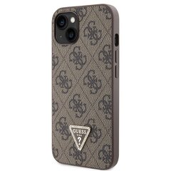 Чехол Guess для iPhone 13 6,1 GUHCP13MP4TDSCPW коричневый HC PU Кожа Металл Логотип Страз Crossbody цена и информация | Чехлы для телефонов | hansapost.ee