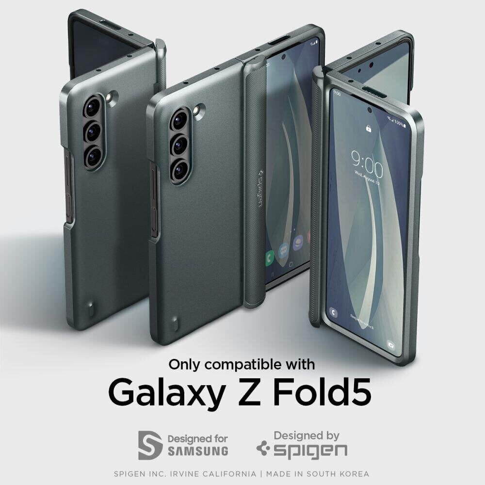 Spigen Slim Armor Pro Samsung Z Fold5 abyss green ACS06212 цена и информация | Telefonide kaitsekaaned ja -ümbrised | hansapost.ee