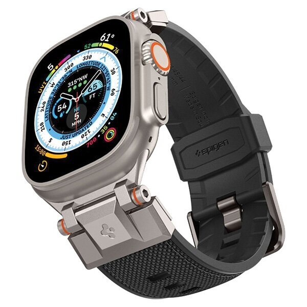 Spigen DuraPro Armor Apple Watch 4|5|6|7|SE 42|44|45|49 mm Black AMP06065 цена и информация | Nutikellade aksessuaarid ja tarvikud | hansapost.ee