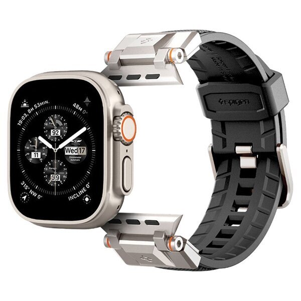 Spigen DuraPro Armor Apple Watch 4|5|6|7|SE 42|44|45|49 mm Black AMP06065 цена и информация | Nutikellade aksessuaarid ja tarvikud | hansapost.ee