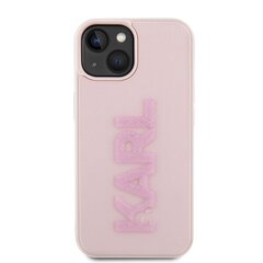 Karl Lagerfeld KLHCP15S3DMBKCP iPhone 15 6.1" różowy|pink hardcase 3D Rubber Glitter Logo цена и информация | Чехлы для телефонов | hansapost.ee
