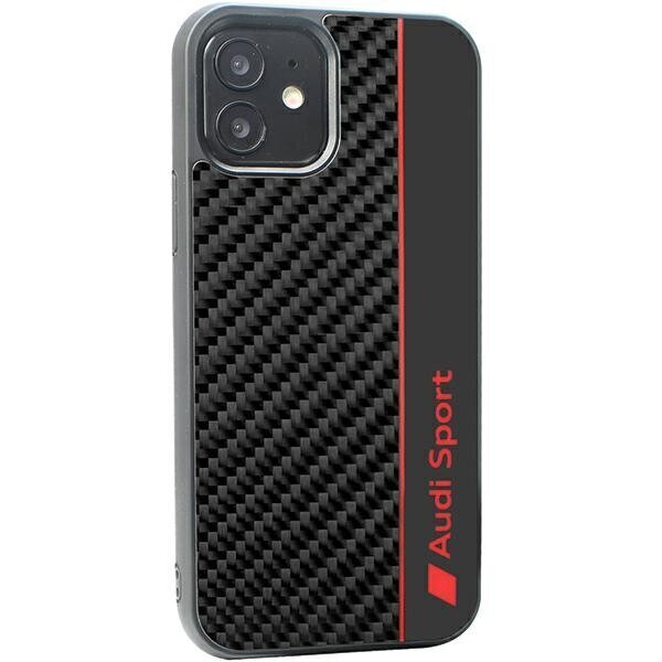 Audi Carbon Fiber Stripe Case цена и информация | Telefonide kaitsekaaned ja -ümbrised | hansapost.ee