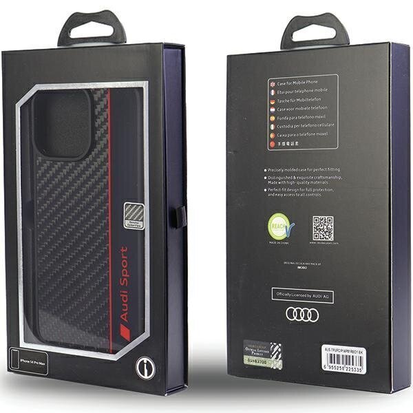 Audi Carbon Fiber Stripe Case hind ja info | Telefonide kaitsekaaned ja -ümbrised | hansapost.ee