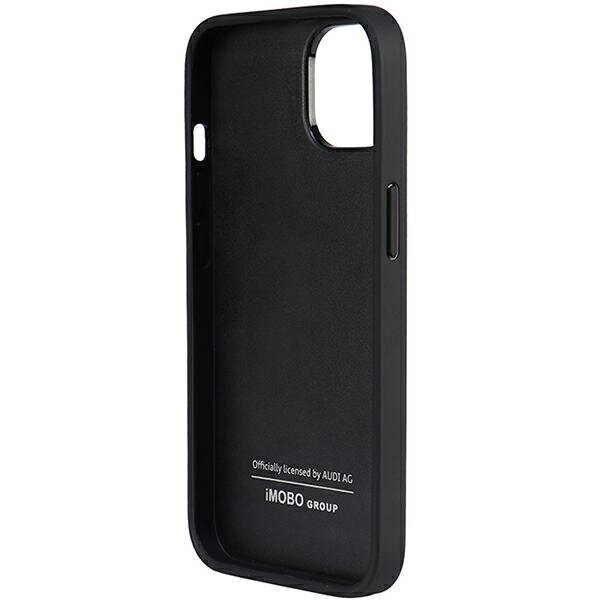 Audi Genuine Leather iPhone 14 6.1" black hardcase AU-TPUPCIP14-Q8|D1-BK цена и информация | Telefonide kaitsekaaned ja -ümbrised | hansapost.ee