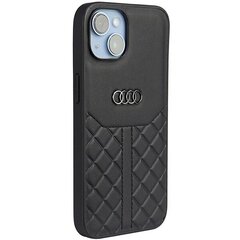 Audi Genuine Leather iPhone 14 6.1" czarny|black hardcase AU-TPUPCIP14-Q8|D1-BK цена и информация | Чехлы для телефонов | hansapost.ee