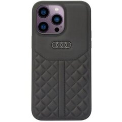 Audi Genuine Leather iPhone 14 Pro Max 6.7" black hardcase AU-TPUPCIP14PM-Q8|D1-BK price and information | Telefonide kaitsekaaned ja -ümbrised | hansapost.ee