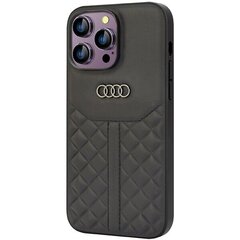 Audi Genuine Leather iPhone 14 Pro Max 6.7" black hardcase AU-TPUPCIP14PM-Q8|D1-BK hind ja info | Audi Mobiiltelefonid, fotokaamerad, nutiseadmed | hansapost.ee