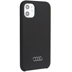 Audi Silicone Case iPhone 11 | XR 6.1" black hardcase AU-LSRIP11-Q3|D1-BK hind ja info | Telefonide kaitsekaaned ja -ümbrised | hansapost.ee