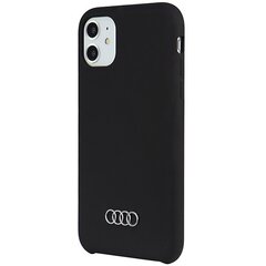 Audi Silicone Case iPhone 11 | Xr 6.1" czarny|black hardcase AU-LSRIP11-Q3|D1-BK цена и информация | Чехлы для телефонов | hansapost.ee