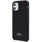 Audi Silicone Case iPhone 11 | XR 6.1" black hardcase AU-LSRIP11-Q3|D1-BK hind ja info | Telefonide kaitsekaaned ja -ümbrised | hansapost.ee